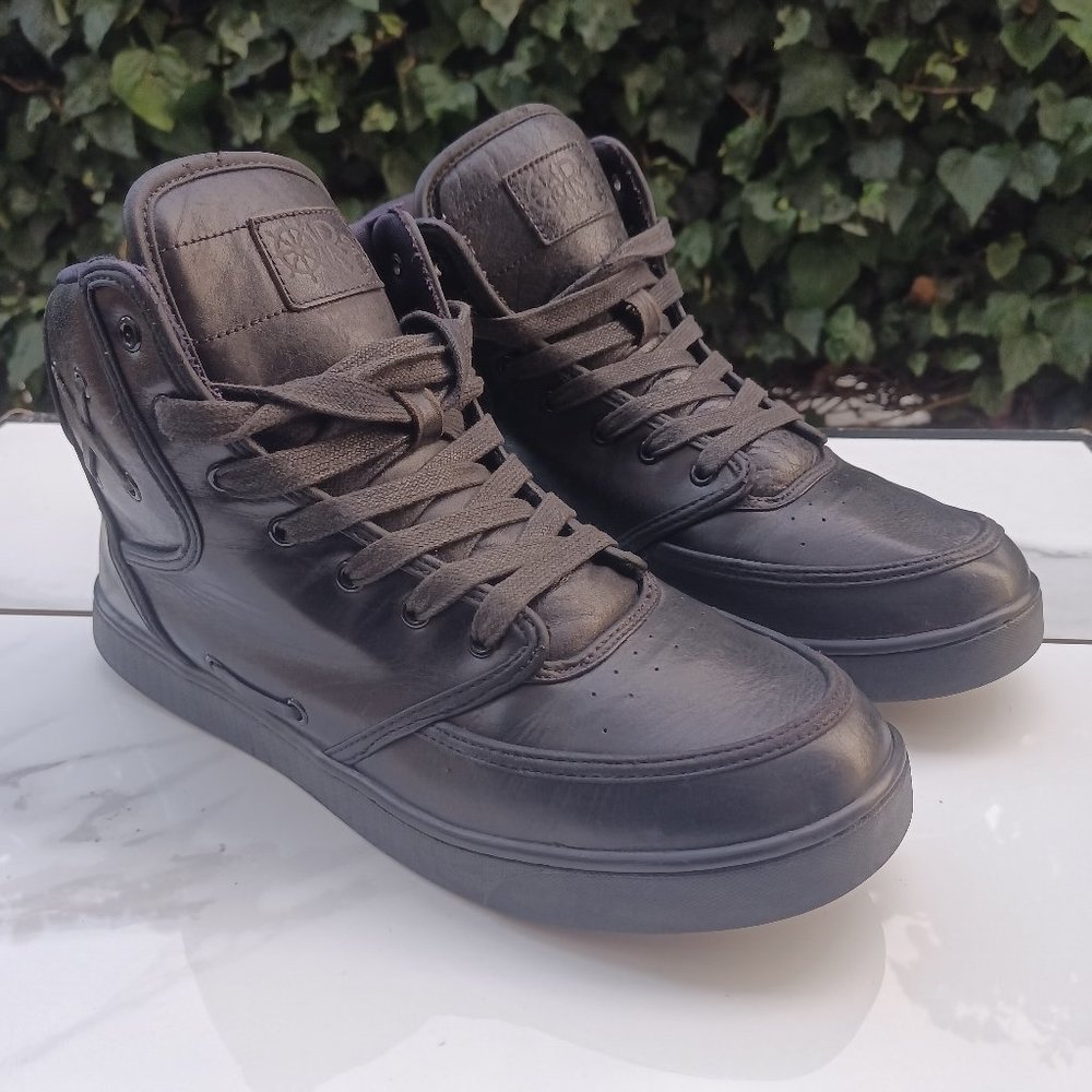 Unbranded Premium High End Fashion High Top Leather Sneakers Men's Size 11